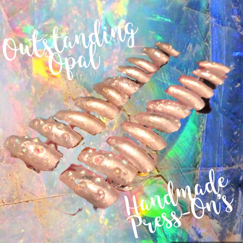 Outstanding Opal Handmade Press-On Nails